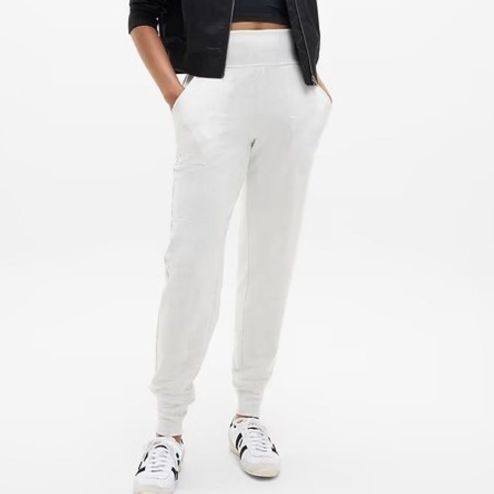 Athleta Coaster Luxe High Rise Joggers Small Grey Heathered